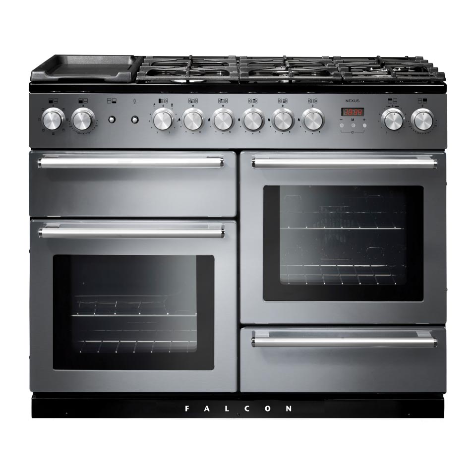 Falcon Nexus 110cm Dual Fuel Oven stainless steel 